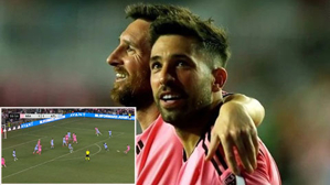 VIDEO Messi kiến tạo cho Jordi Alba làm nên siêu phẩm sút xa