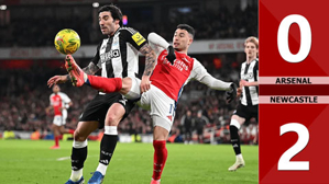 VIDEO bàn thắng Arsenal vs Newcastle: 0-2 (Bán kết lượt đi Cúp Liên đoàn Anh 2024/25)