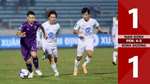 VIDEO bàn thắng Nam Định vs Bình Dương: 1-1, pen: 4-5 (Vòng 1/8 Cúp Quốc gia 2024/25)