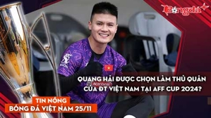 Tin nóng BĐVN 25/11: Quang Hải được chọn làm thủ quân của ĐT Việt Nam tại AFF Cup 2024?